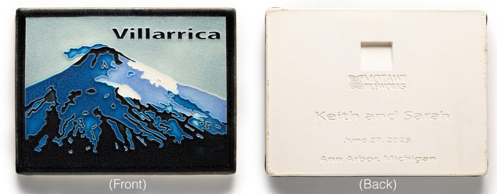 Custom Commemoratives Villarica Wedding Front and Back 56078